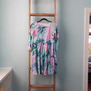 Lilly Pulitzer Geanna Swing Dress in Gecko Green Beach Bash Size XS